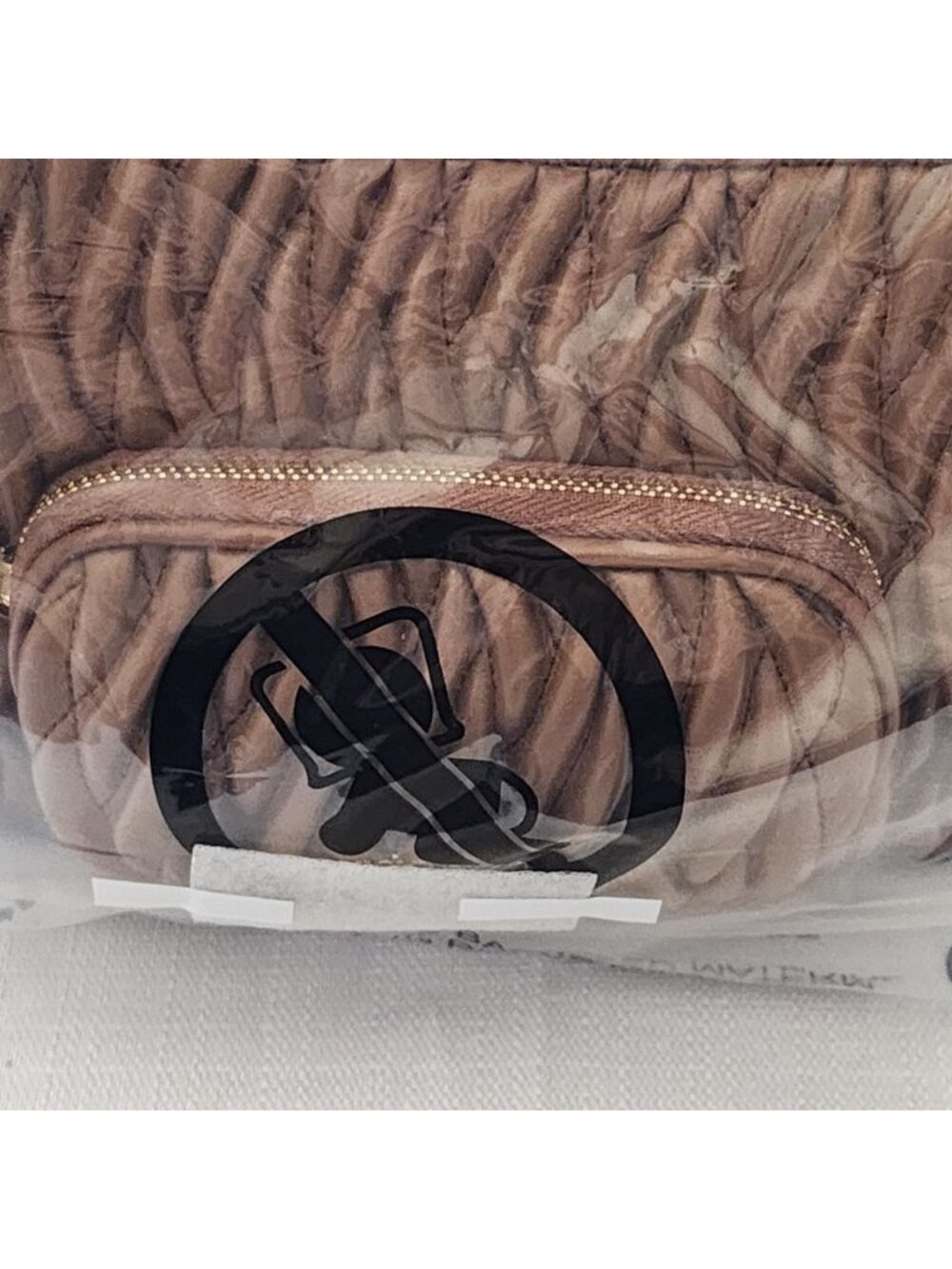 Michael Kors Women's Bag Merritt Matelasse Convertible Crossbody Bag Brown NWT - Picture 6 of 12